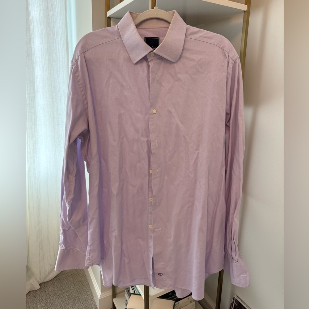David Donahue Light Purple Dress Shirt